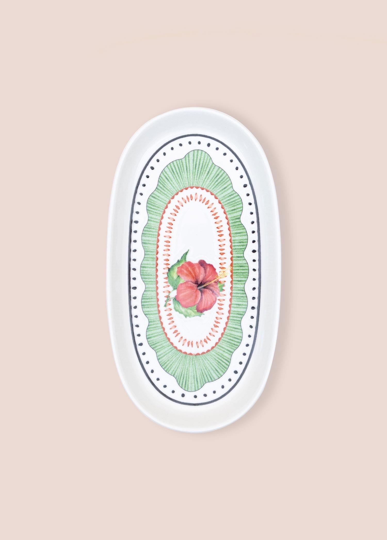 The Mia Spring Oval Servis Tabağı 2li Set 23 cm
