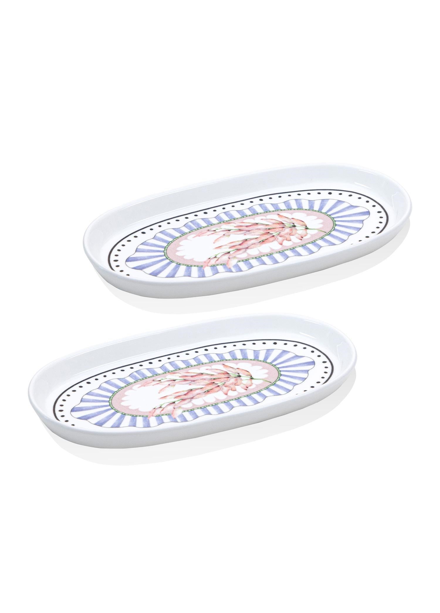 The Mia Spring Oval Servis Tabağı 2li Set 29 cm