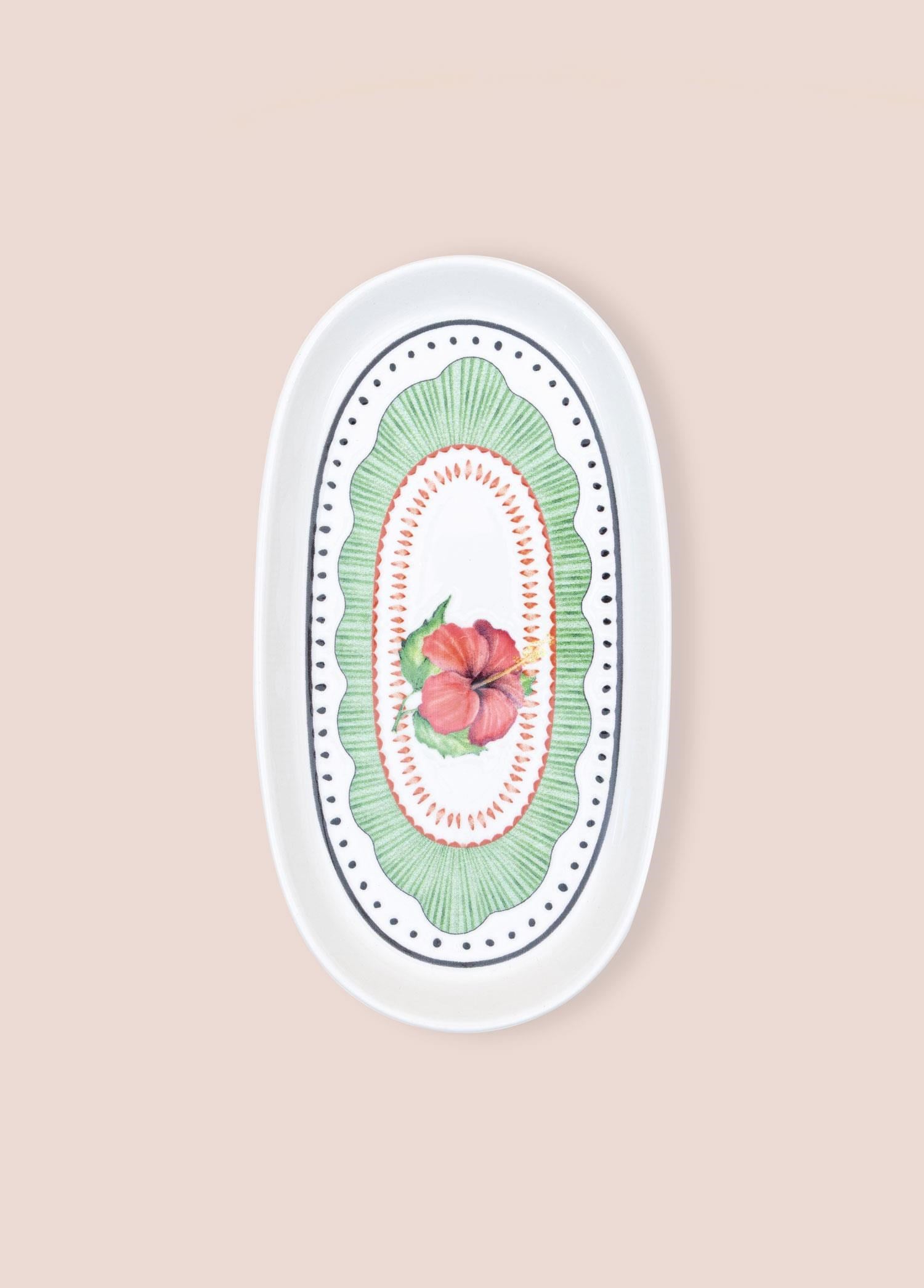 The Mia Spring Oval Servis Tabağı 2li Set 23 cm