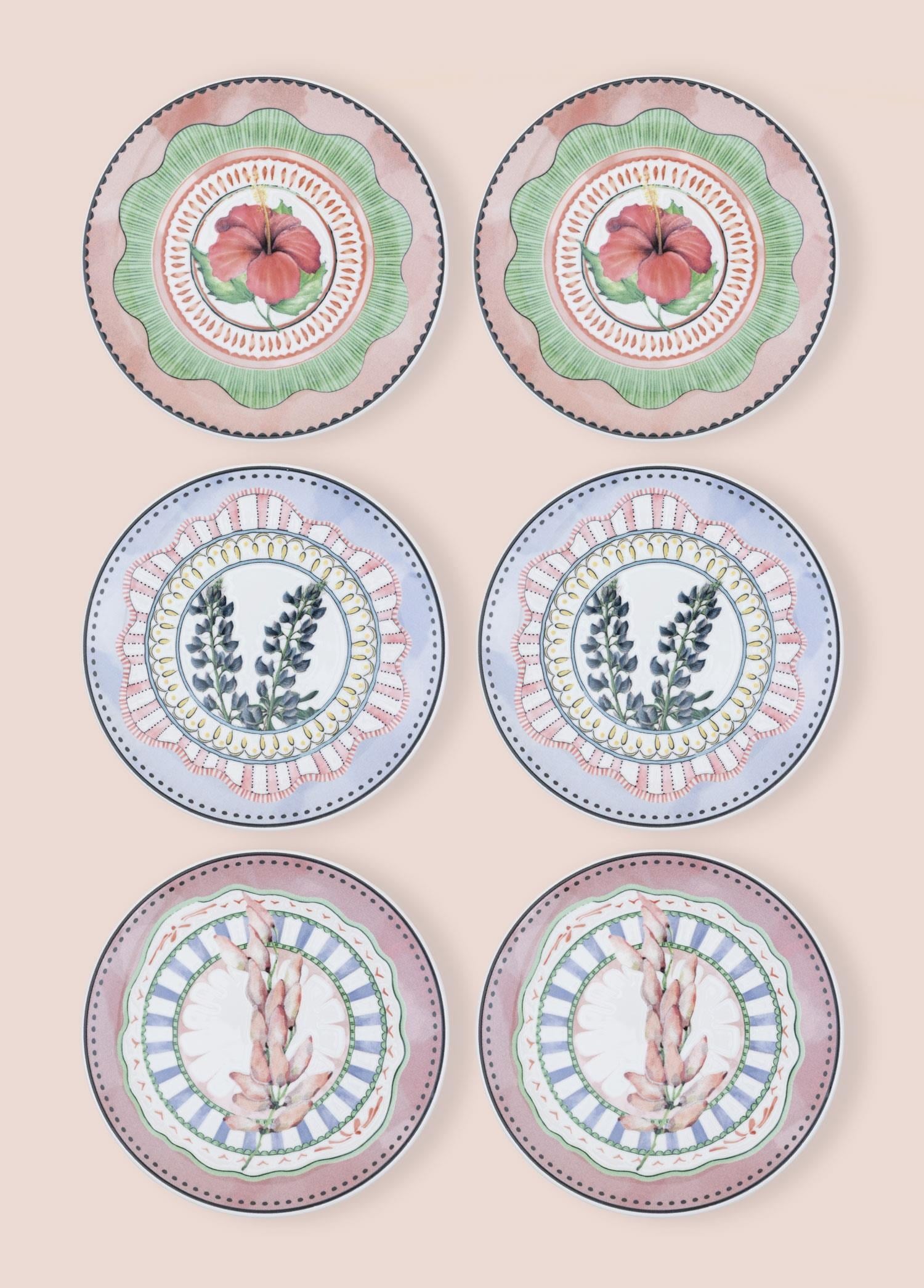 The Mia Spring Servis Tabağı 6lı Set 26 cm SPR0004