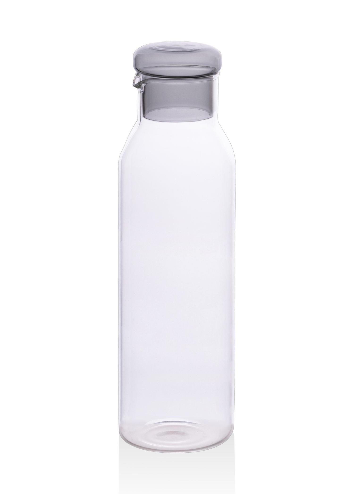 The Mia Cam Şişe Gri Kapaklı Sürahi 9x28cm 950 ml