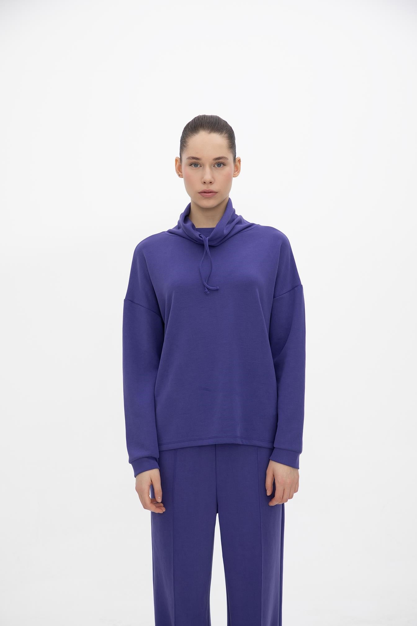 Oma Boğazlı Sweat Future Dusk S