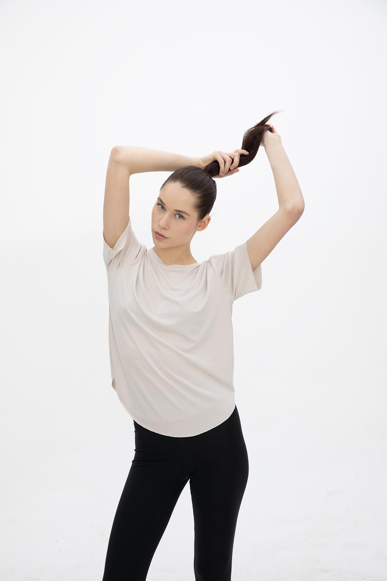Oma Lazer Kesim T Shirt Cloud Dancer S