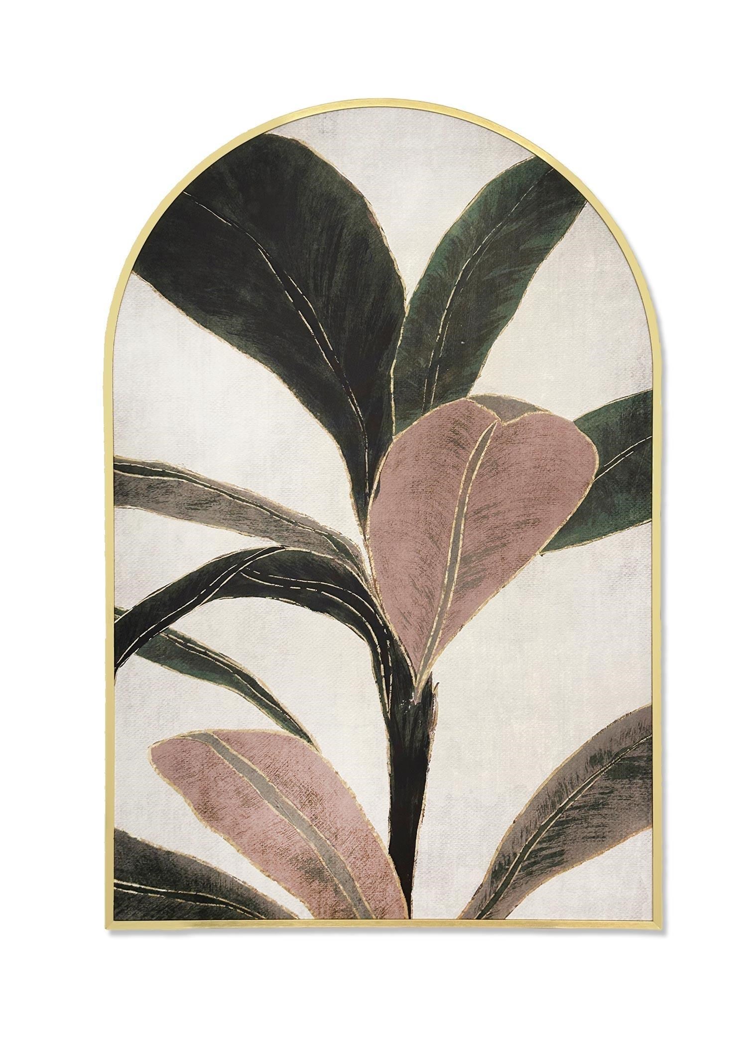 The Mia Botanic Leaf Tablo 80x120 cm