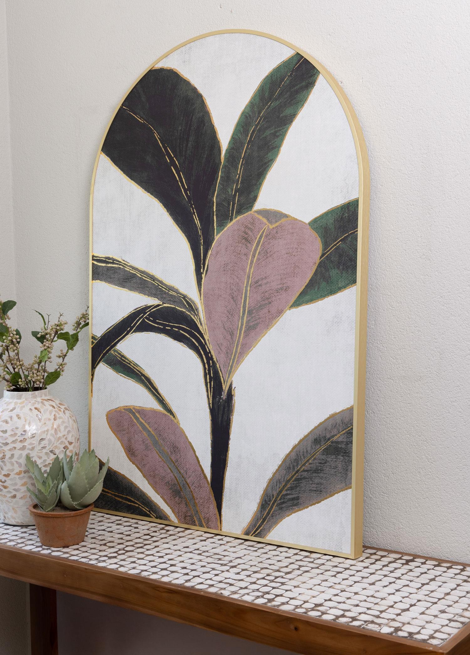 The Mia Botanic Leaf Tablo 80x120 cm