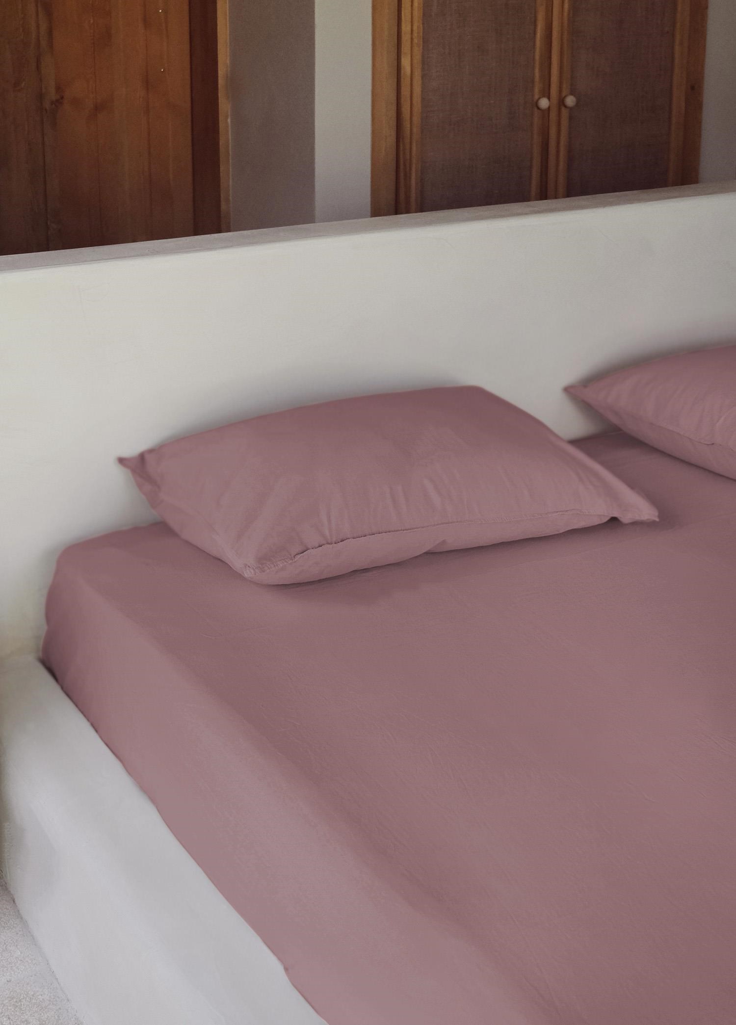 The Mia Cotta Old Rose Tek Kişilik Lastikli Çarşaf 200x100