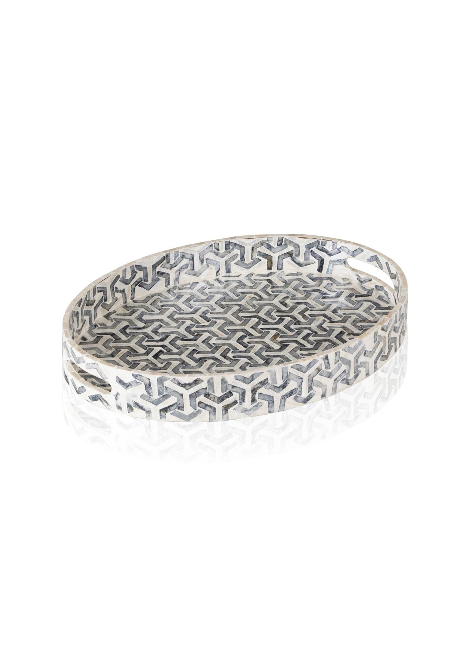 The Mia Sedef Oval Tepsi 45x33x6cm TLC0095