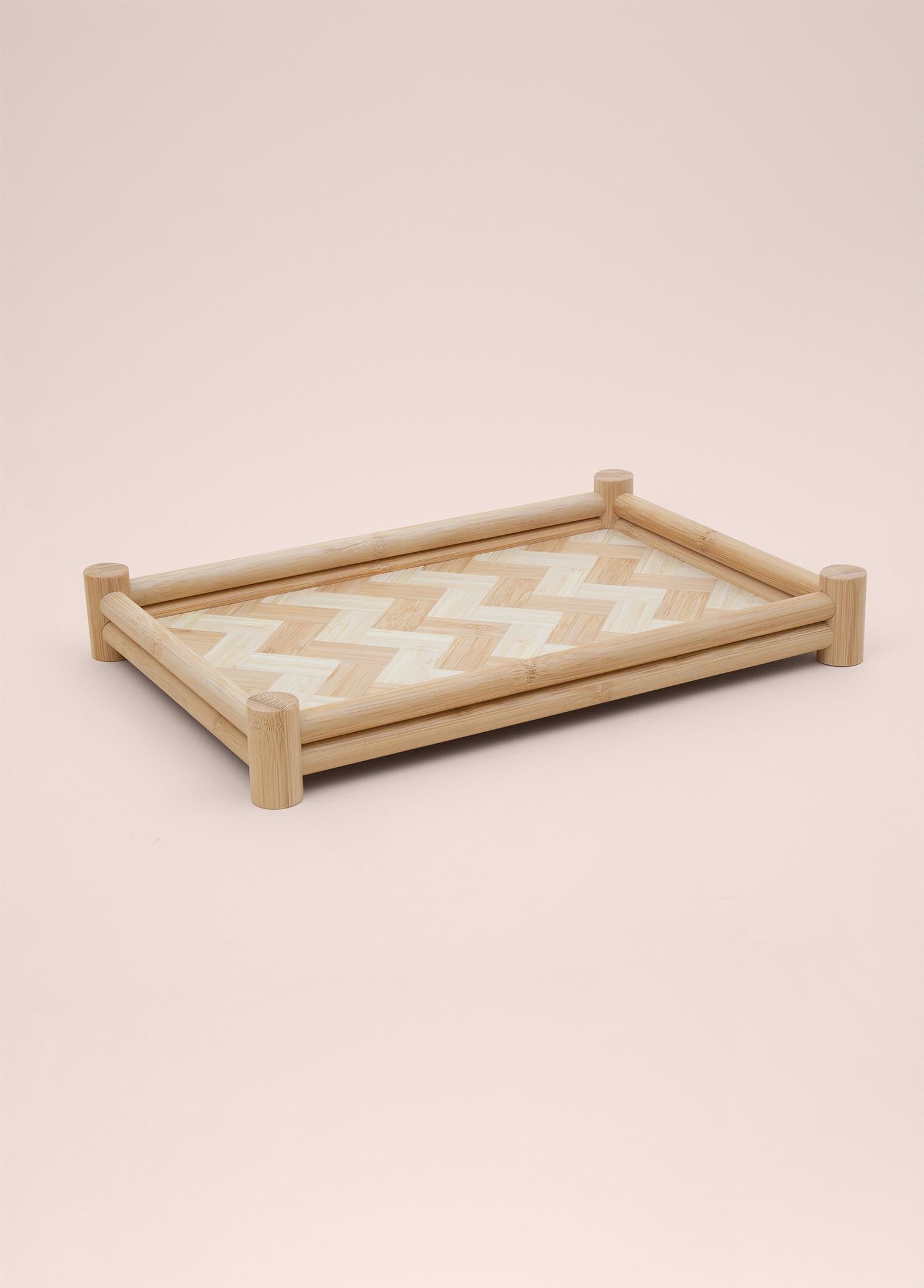 The Mia Wicker Bambu Tepsi 36x25 cm TPS0072