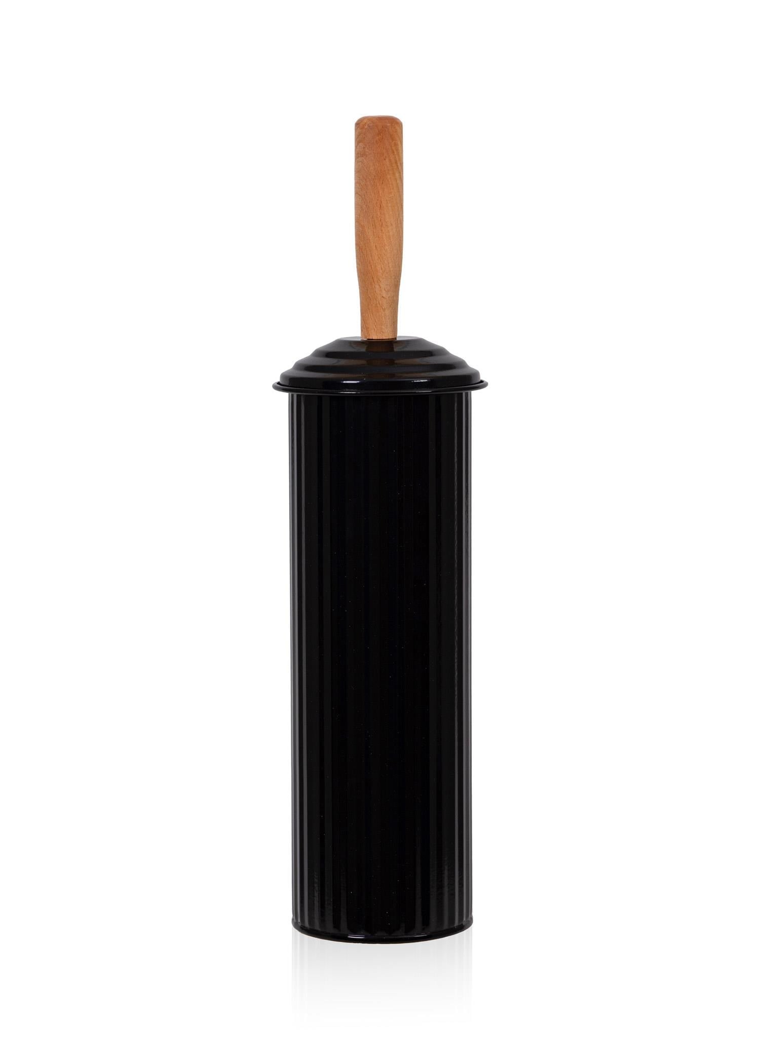 The Mia Stripe Tuvalet Fırçası Siyah