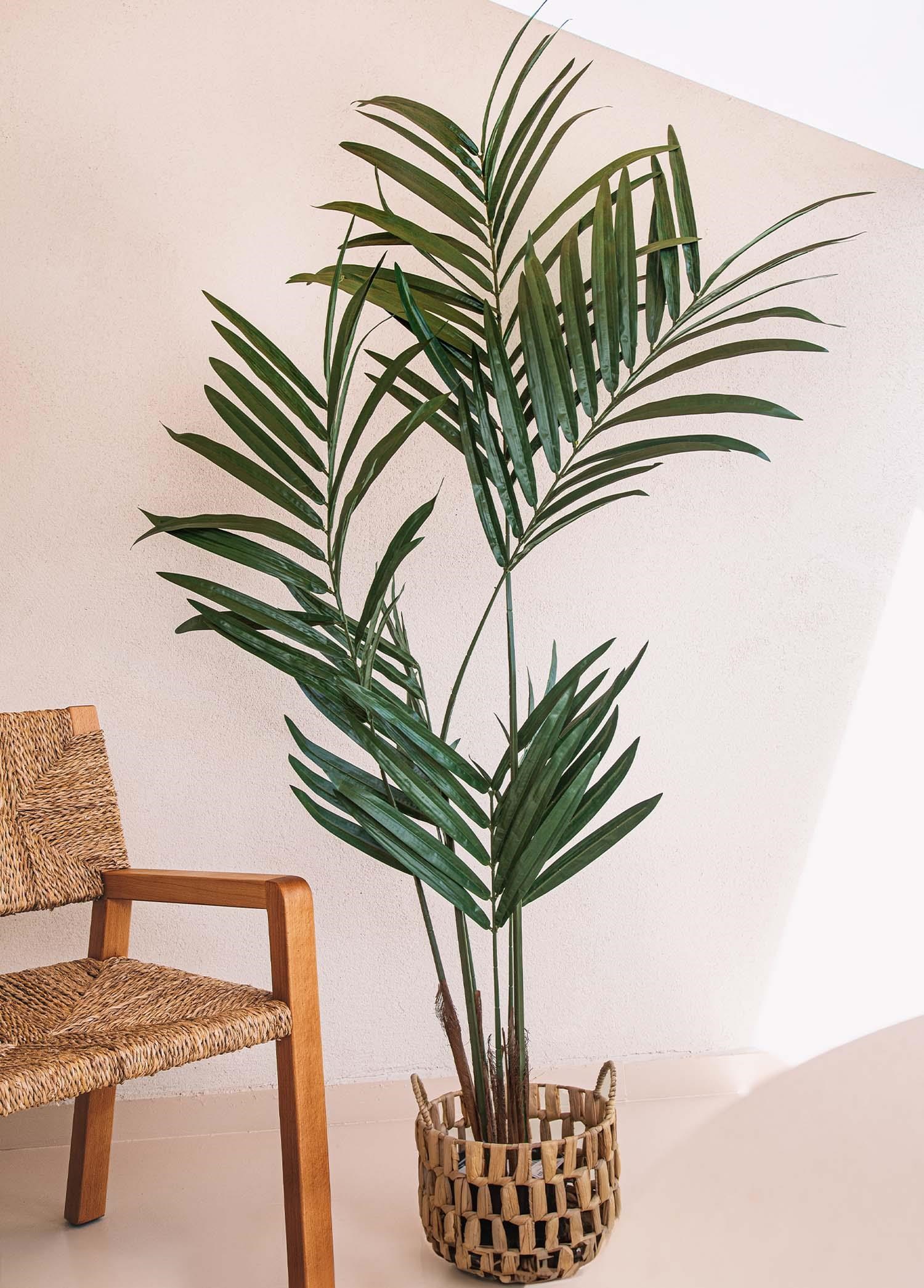 The Mia Kentia Palmiyesi Yapay Ağaç Yeşil 6 Dallı 210 cm