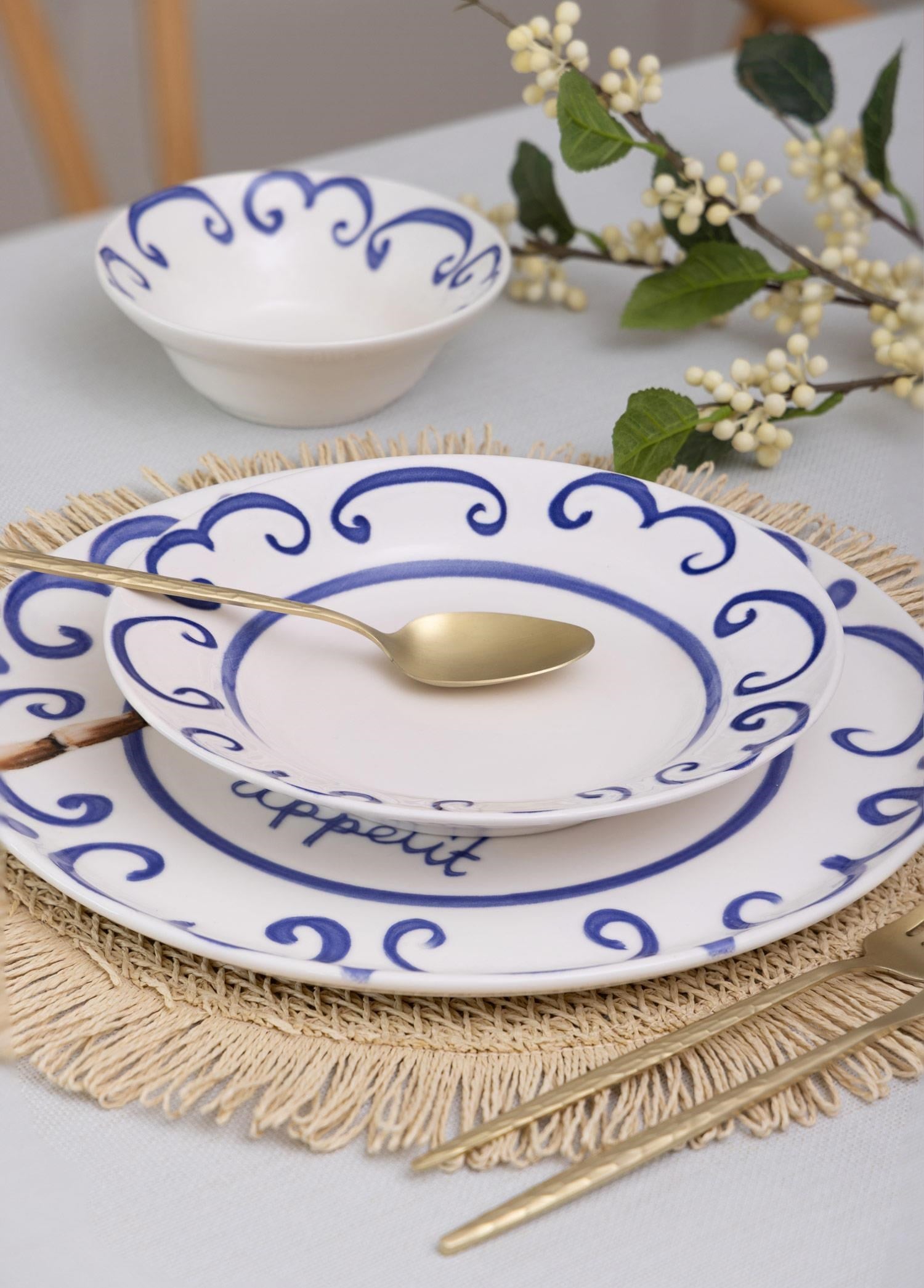 The Mia Palma Yemek Tabağı 6lı Set 20 cm
