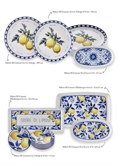 The Mia Odore Di Limone Kahvaltı Takımı 6 Kişilik  1902