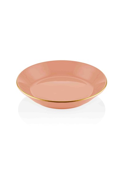 The Mia Basic Yemek Tabağı 6 Lı Set Somon Pembe - 20cm