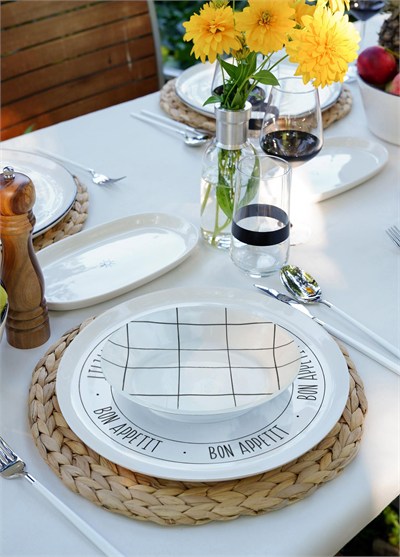 The Mia Daily Tunes Yemek Tabağı 6lı Set 20 Cm