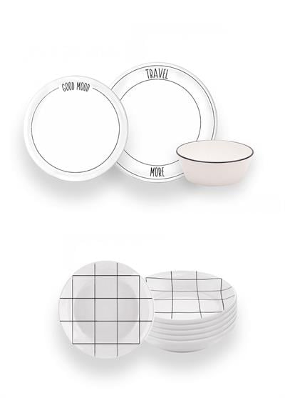 The Mia Daily Tunes Yemek Takımı 6 Kişilik 24 Parça