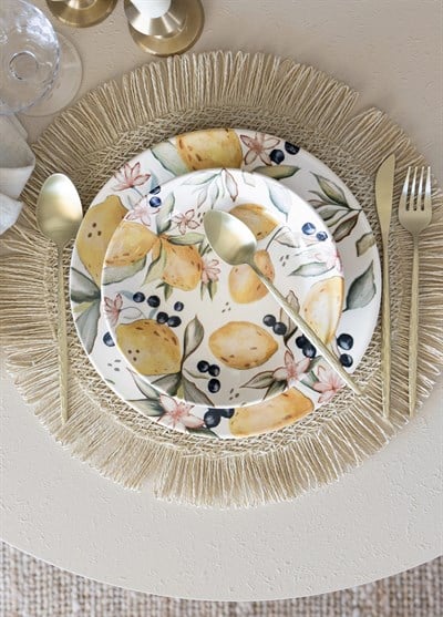 The Mia Limoncello Yemek Tabağı 6lı Set 20 cm