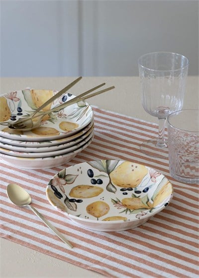 The Mia Limoncello Yemek Tabağı 6lı Set 20 cm