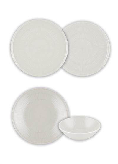 The Mia Noon Yemek Takımı 6 Kişilik Krem 24 Parça