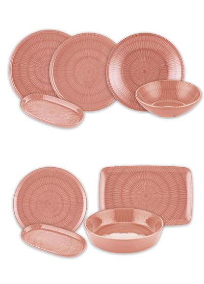 The Mia Noon Yemek Takımı 6 Kişilik Somon 31 Parça