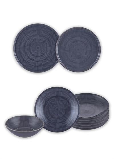 The Mia Noon Yemek Takımı 6 Kişilik Gri 24 Parça