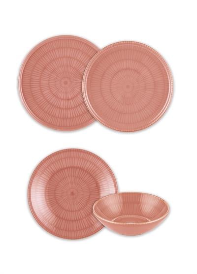 The Mia Noon Yemek Takımı 6 Kişilik Somon 24 Parça