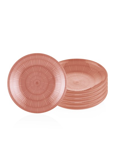 The Mia Noon Yemek Tabağı 6lı Somon 20 cm