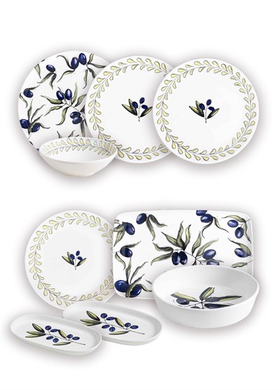 The Mia Olivos 6 Kişilik Yemek Takımı 31 Parça Set 2