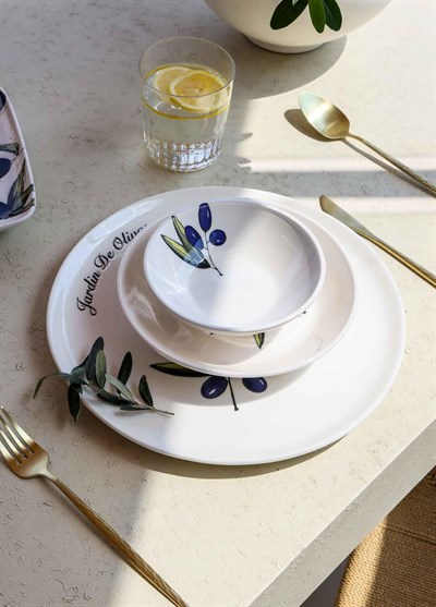 The Mia Olivos Yemek Tabağı 6lı Set 20 cm OVS0011