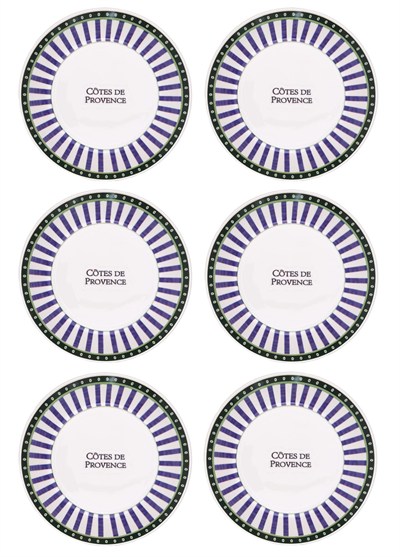 The Mia Provence Yemek Tabağı 6lı Set 20 cm