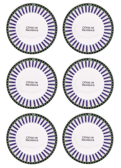 The Mia Provence Yemek Tabağı 6lı Set 20 cm