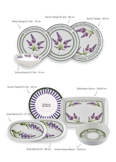 The Mia Provence Yemek Takımı 6 Kişilik 31 Parça Set 2