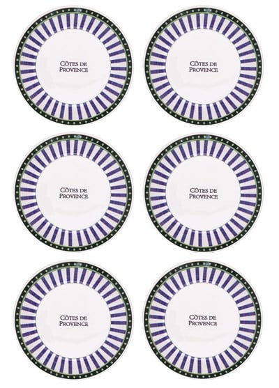 The Mia Provence Yemek Tabağı 6lı Set 20 cm