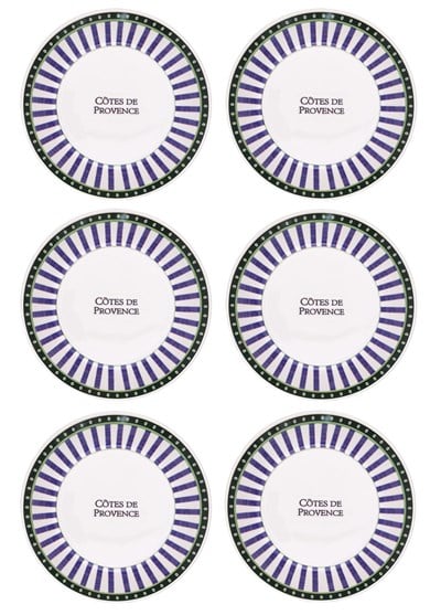 The Mia Provence Yemek Tabağı 6lı Set 20 cm