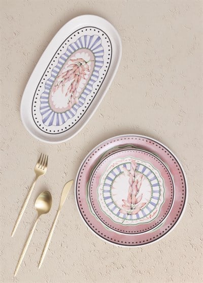 The Mia Spring 6 Kişilik Yemek Takımı 31 Parça Set 2