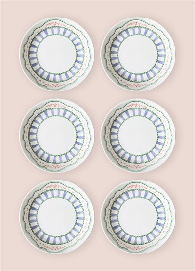 The Mia Spring Yemek Tabağı 6lı Set 20 cm