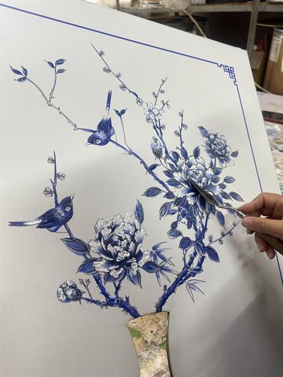 The Mia Floral Tablo 60x80x4 cm TBL0091