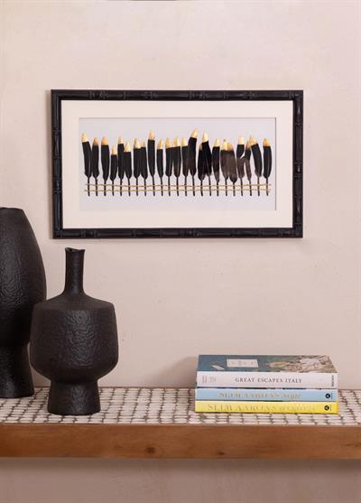 The Mia Flume Tablo Siyah 60x35x4 cm TBL0099