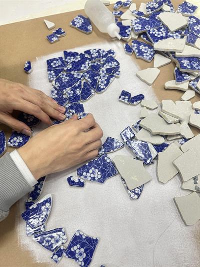 The Mia Leafy Tablo 70x91x3 cm TBL0090