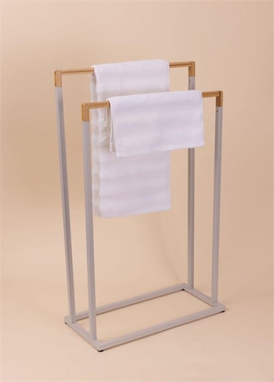 The Mia Metal Havlu Askılığı Gri GLV0764