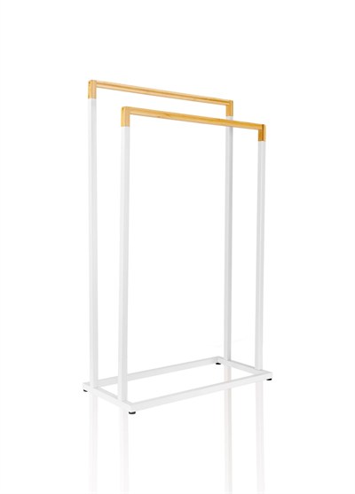 The Mia Metal Havlu Askılığı Beyaz GLV0763