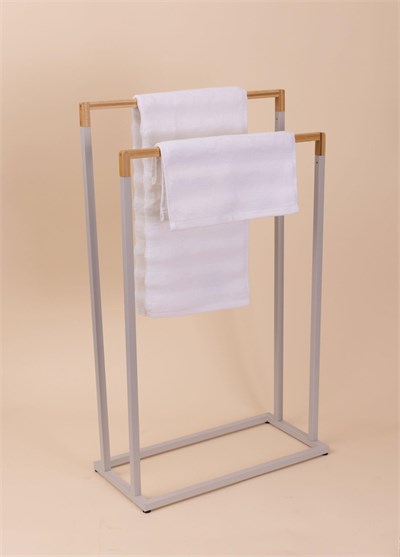 The Mia Metal Havlu Askılığı Gri GLV0764