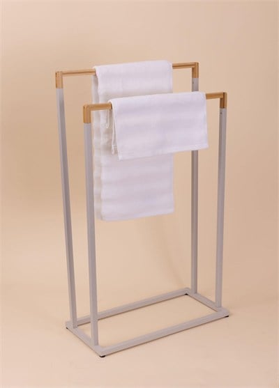 The Mia Metal Havlu Askılığı Gri GLV0764