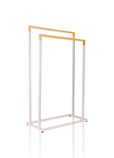The Mia Metal Havlu Askılığı Gri GLV0764
