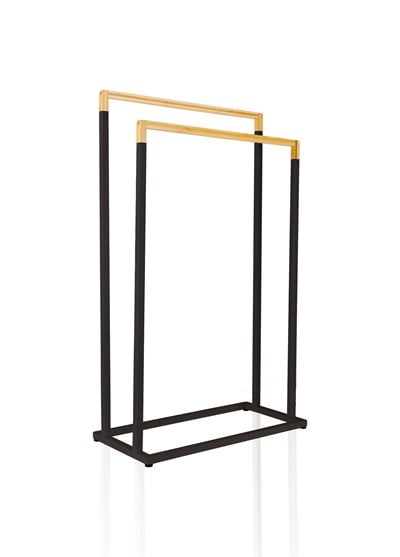 The Mia Metal Havlu Askılığı Siyah GLV0762
