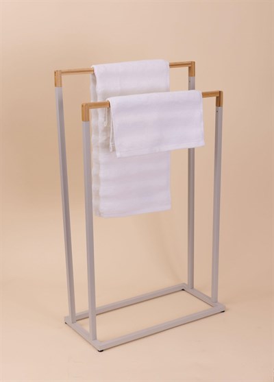 The Mia Metal Havlu Askılığı Gri GLV0764