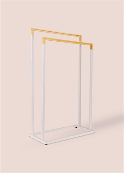 The Mia Metal Havlu Askılığı Gri GLV0764