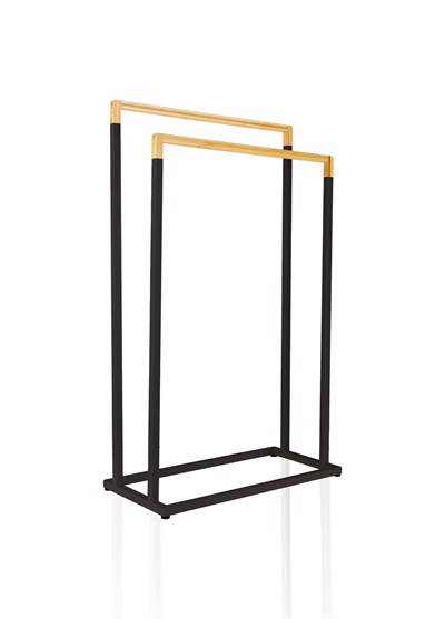 The Mia Metal Havlu Askılığı Siyah GLV0762