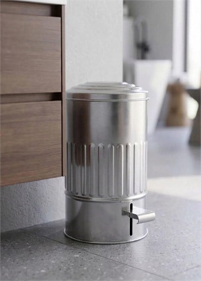 The Mia Banyo Çöp Kovası Krom 5 Lt
