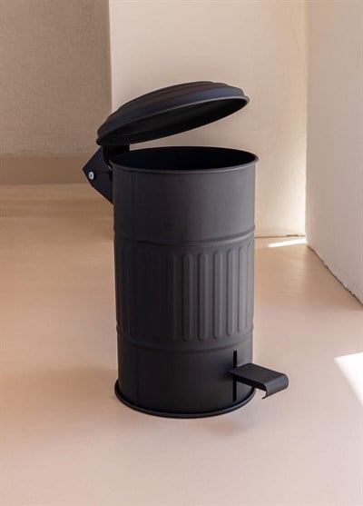 The Mia Çöp Kovası Banyo Siyah 5 Lt       