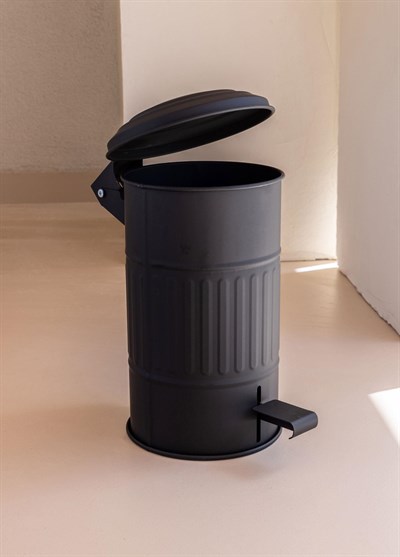 The Mia Çöp Kovası Banyo Siyah 5 Lt       